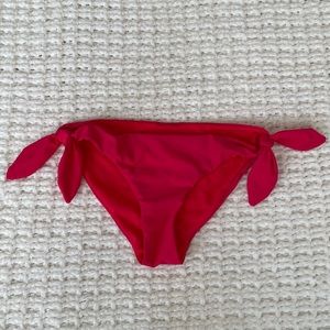 Hot Pink Side Bunny Tie Swim Bikini Bottom size S